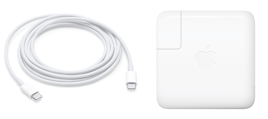 Adaptador de corriente USB-C de 61W y cable de carga USB-C