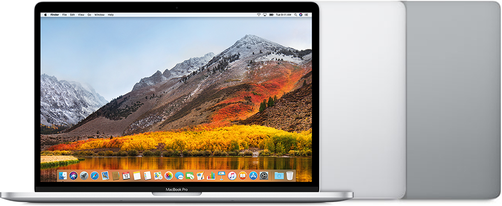 MacBook Pro (15-inch, 2017) in Silver and Space Gray.