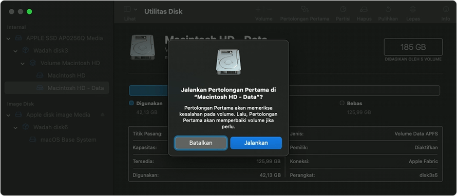 Utilitas Disk: Jalankan Pertolongan Pertama?