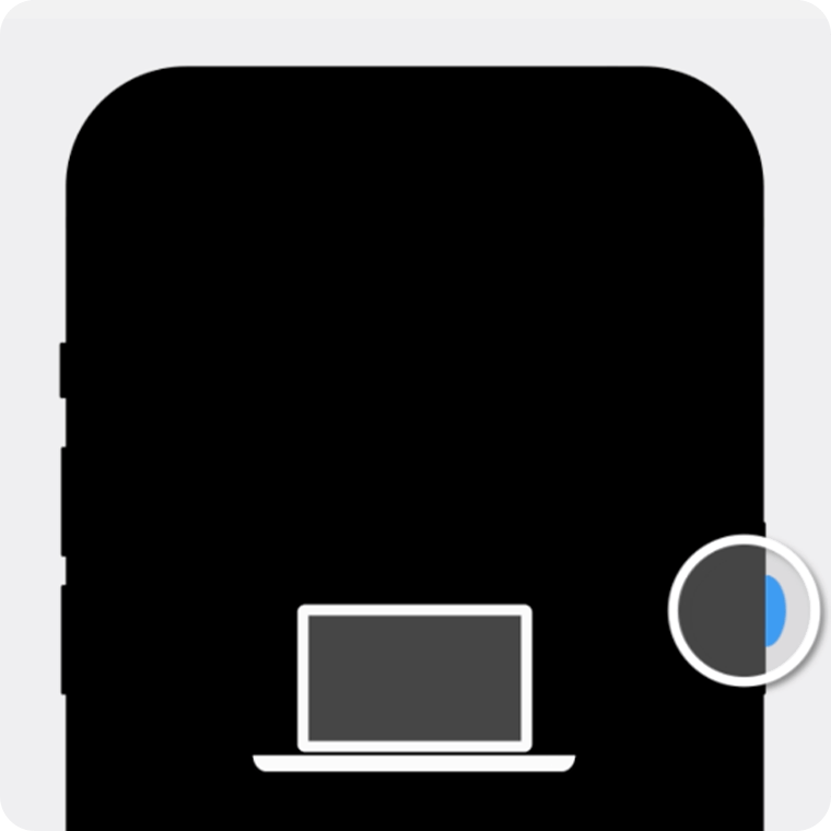 To put an iPhone 8, iPhone 8 Plus or iPhone SE (2nd and 3rd generation) in recovery mode, you need to hold the side button as you connect the device to your computer with a cable.