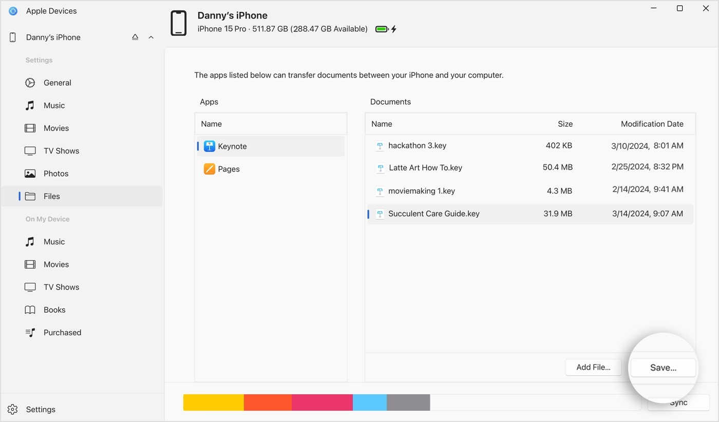 windows-11-apple-devices-app-iphone-15-pro-file-sharing-apps-document-save