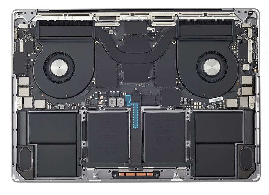 location of the battery management unit (BMU) flex cable