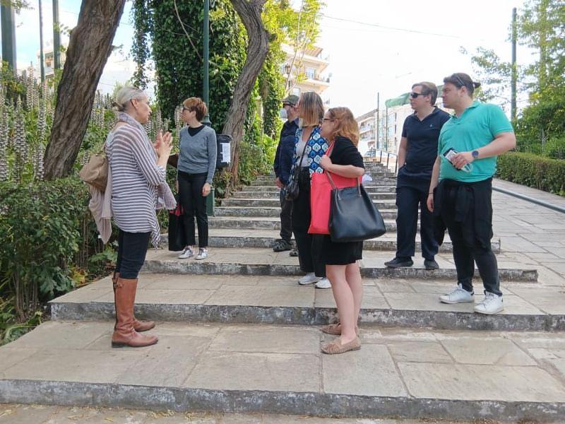 Pact Ambassadors Ourania Konstanti and Ifigeneia Souflia focused on the ecological and economic value of the Ilissos River, Athens, 27 April 2024.