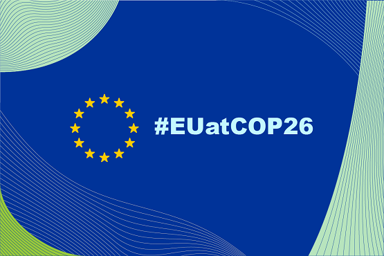 EU at COP 26 banner