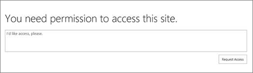 SPO Access denied dialog box.