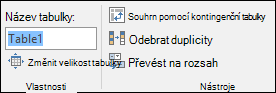 Obrázek pole Name Box v excelovém řádku vzorců pro přejmenování tabulky