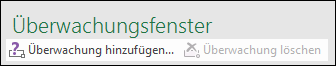 Auf "Überwachung hinzufügen" klicken, um der Tabelle eine Überwachung hinzuzufügen