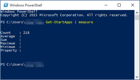 Δέσμη ενεργειών του Windows PowerShell με πλήθος εφαρμογών