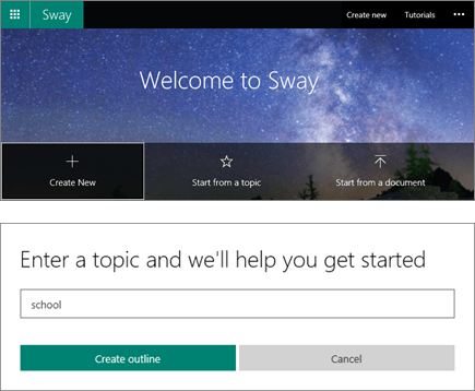 Captura de pantalla compuesta de la pantalla Bienvenido a Sway y del panel de entrada de tema de Inicio rápido.