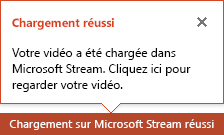 PowerPoint vous informe lorsque le téléchargement est terminé