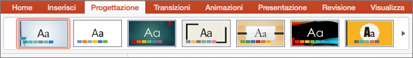 Temi in PowerPoint per Mac