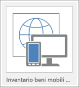 Pulsante per la creazione di un modello di app Web di Access
