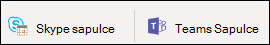 Teams vai Skype sapulces saites pievienošana