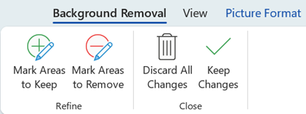 As opções de remoção do fundo permitem-lhe marcar áreas específicas de uma imagem para manter ou remover.