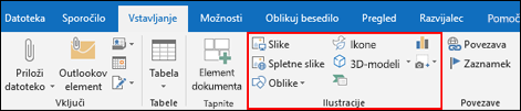 Izbira možnosti v skupini »Ilustracije«