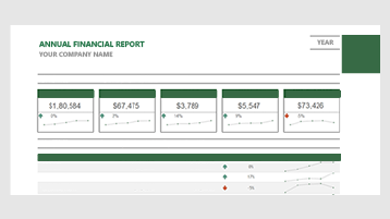 Predložak finansijskog izveštaja u programu Excel