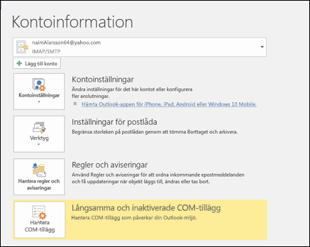 Välj Regler och aviseringar om du inte ser Automatiska svar.