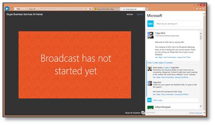 เข้าร่วหน้าเหตุการณ์ SkypeCast