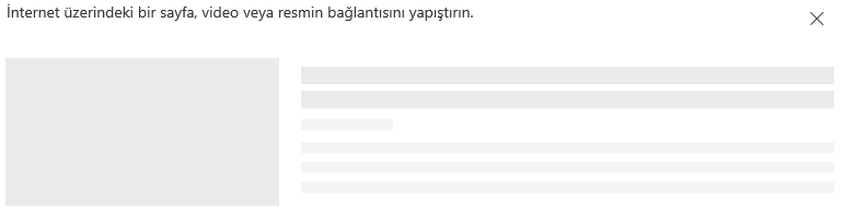 SharePoint'te bağlantı yapıştırmanın ekran görüntüsü.