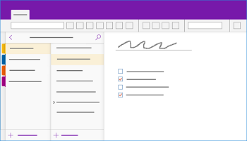 显示 OneNote for Windows 10 窗口