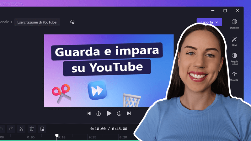 guarda e impara a modificare video sul canale Youtube