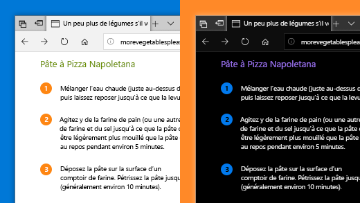 Utilisez des filtres de couleurs dans Windows 10'application Paramètres pour faciliter l’affichage des photos, du texte et des couleurs.