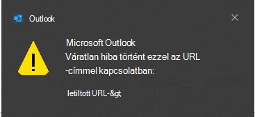 Váratlan hiba történt az Outlookban