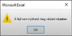 Védett nézet fájlhibája az Office-ban