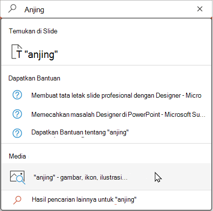 Ketik di bilah pencarian untuk melihat hasil yang disarankan
