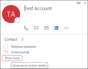 連絡先カードを開くときに Outlook エラーが発生する