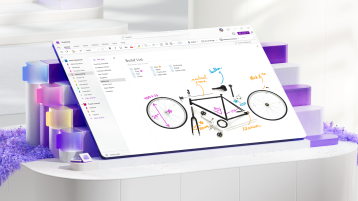 Pastabų rašymas programoje „OneNote“