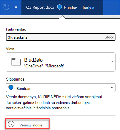 "Microsoft 365" versijų istorija