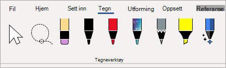 Microsoft 365 Tegneverktøy-penner