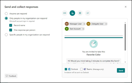 Outlook Polls Send and collect responses