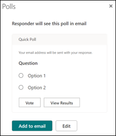 Polls not working in Outlook