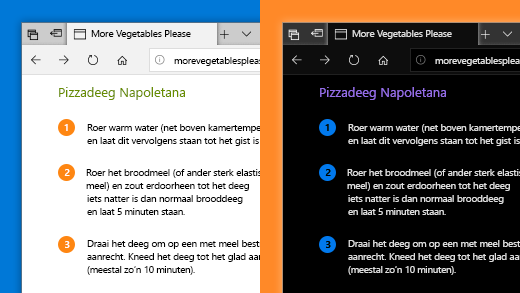 Gebruik kleurfilters in Windows 10 app Instellingen om foto's, tekst en kleuren beter zichtbaar te maken.