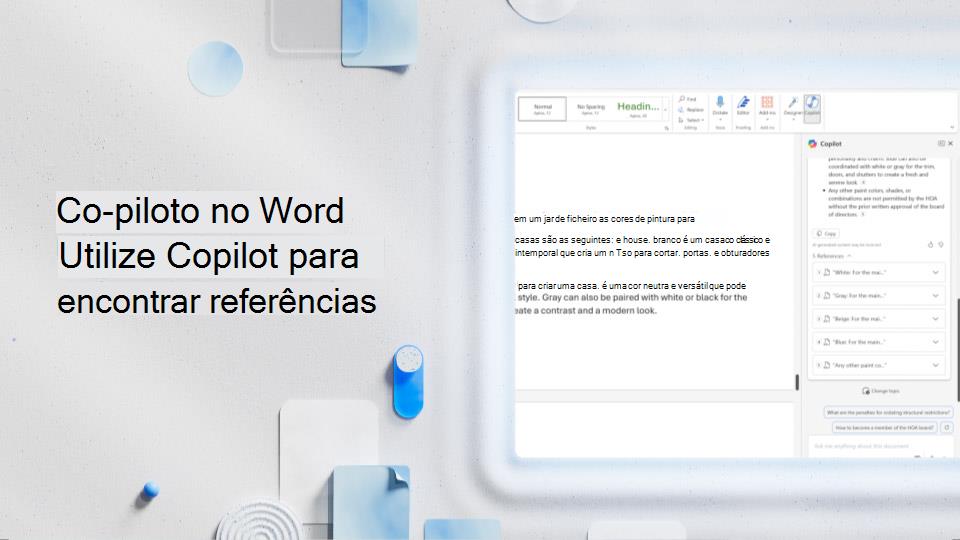 Vídeo: Usar o Copilot para encontrar referências em um arquivo do Word