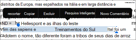 Selecione uma frase para pesquisar