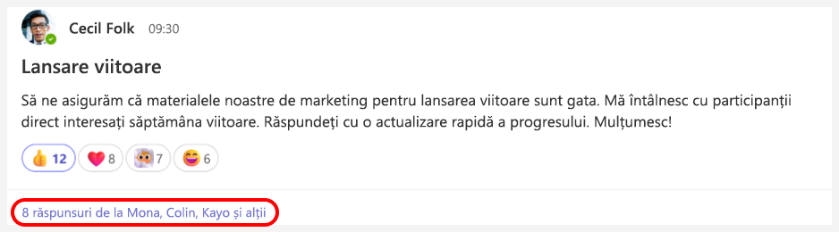 O casetă roșie evidențiază un link sub o postare.