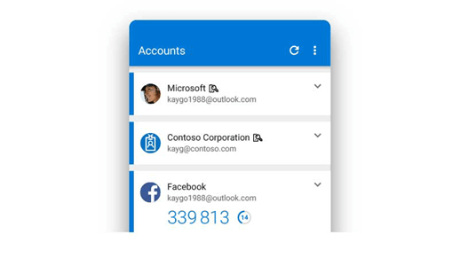 Microsoft Authenticator показывает часто изменяющийся 6-значный код для проверки входа