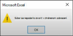 Chyba chráneného súboru zobrazenia v balíku Office