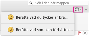 Klicka på ett alternativ för att ge feedback.