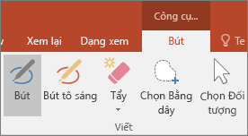 Hiển thị nút Bút trong Công cụ Mực trong Office