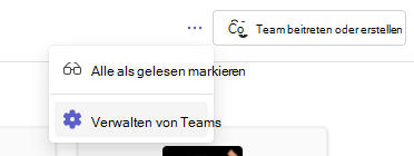 Verwalten von Teams