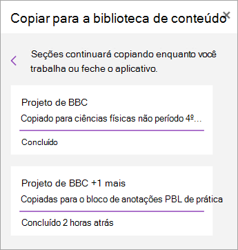 Ver secções distribuídas.