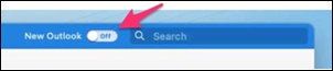 Nový přepínač Outlook pro Mac