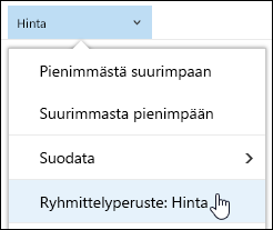 Tiedostokirjastoryhmä näkymän mukaan Office 365