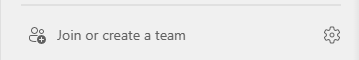 Sélectionnez Rejoindre ou créer une équipe