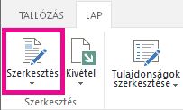 A lap szerkesztése