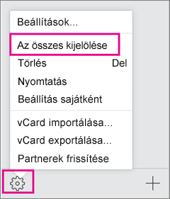 Nyissa meg a Műveletek menüt, és válasza Az összes kijelölése parancsot.